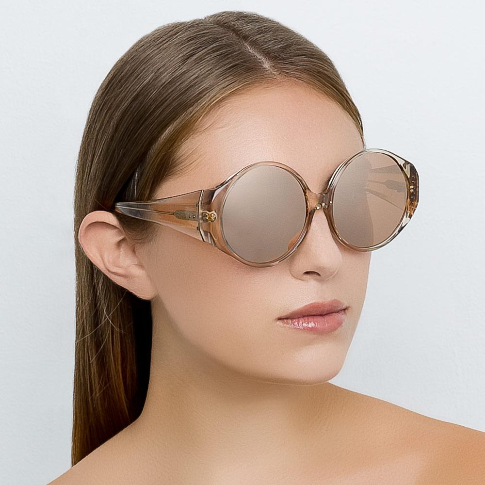 Color_LFL714C4SUN - Linda Farrow Patty C4 Round Sunglasses