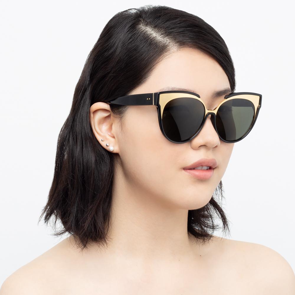 Color_LFL790C1SUN - Linda Farrow Sami C1 Oversized Sunglasses