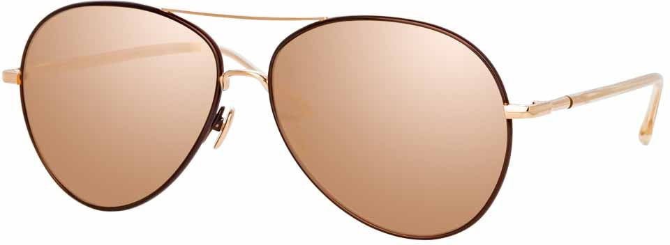 Color_LFL963C5SUN - Linda Farrow Diabolo C5 Aviator Sunglasses