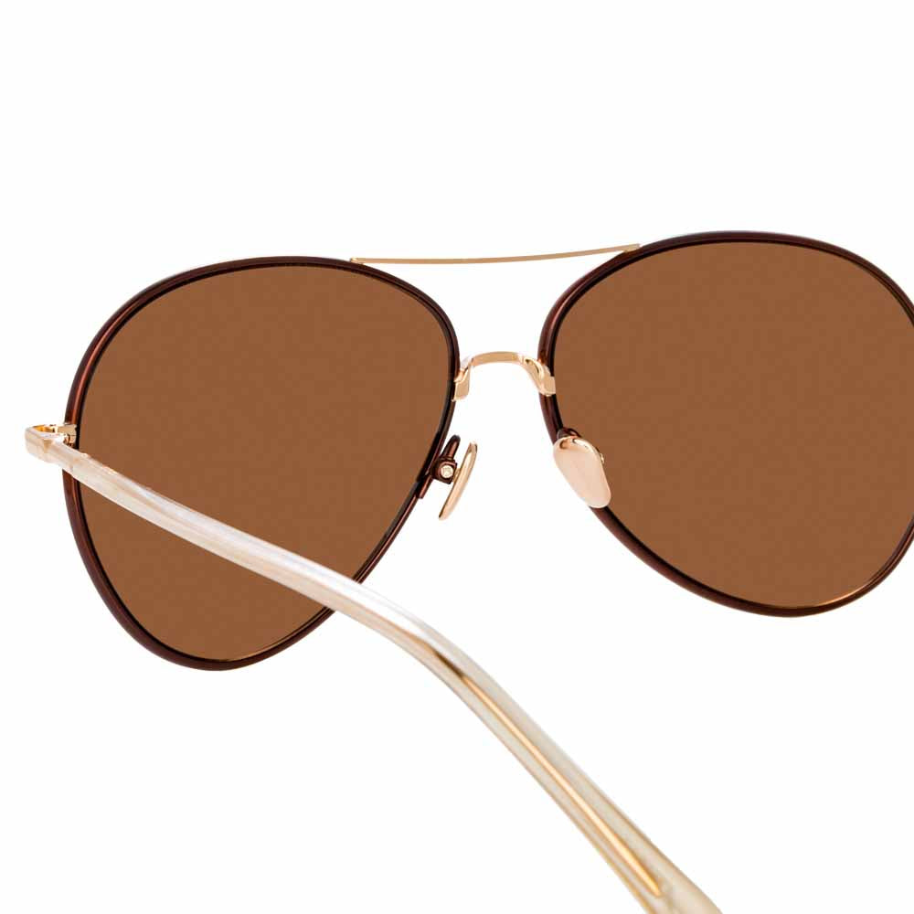 Color_LFL963C5SUN - Linda Farrow Diabolo C5 Aviator Sunglasses