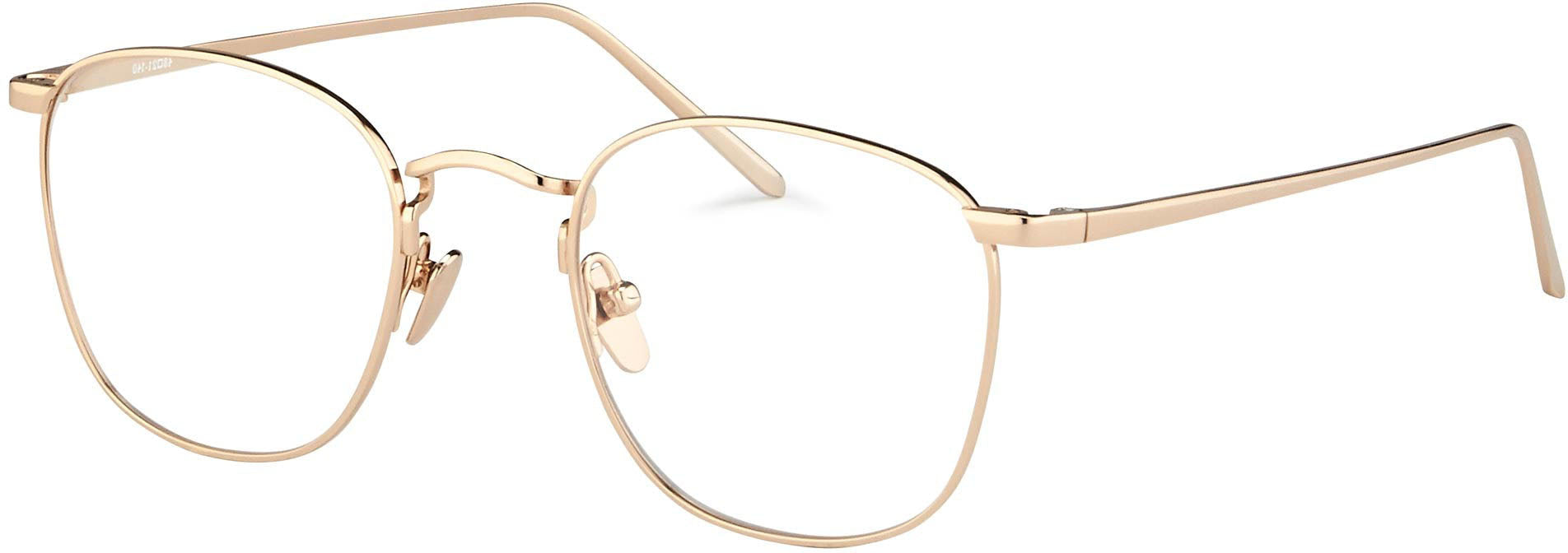 Square Optical Frame in Rose Gold (C8)