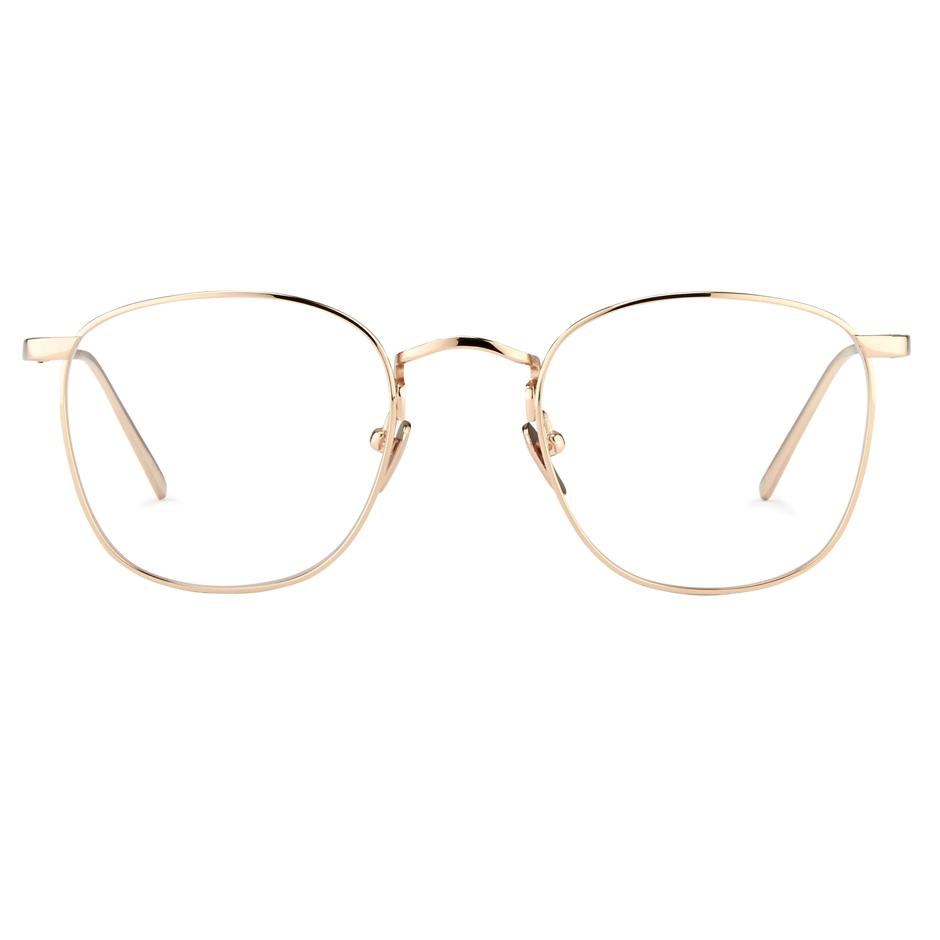 Square Optical Frame in Rose Gold (C8)
