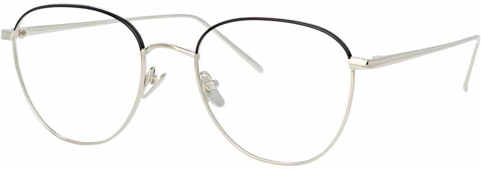 Square Optical Frame in White Gold (C25)