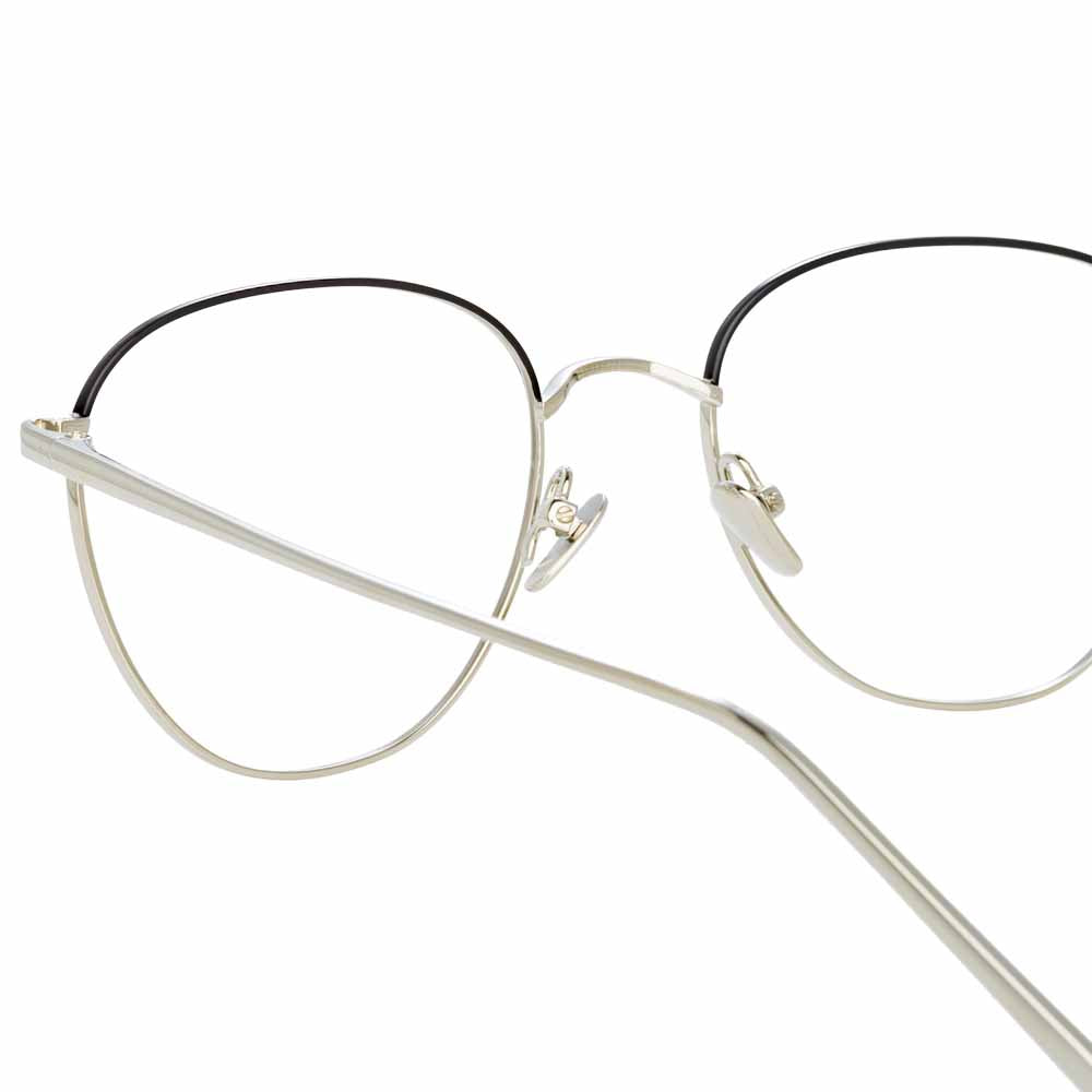 Square Optical Frame in White Gold (C25)