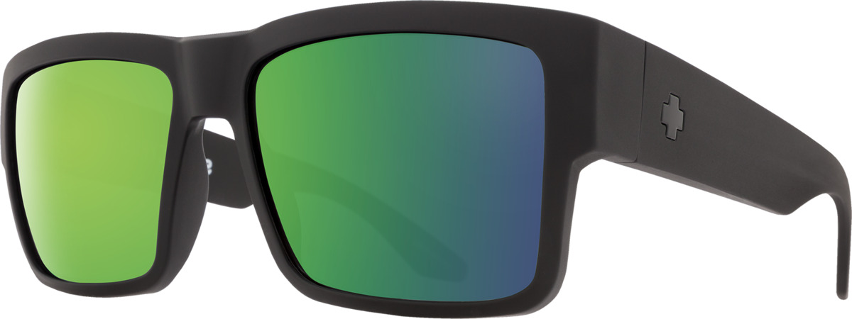 Color_6700000000093 - Soft Matte Black - Happy Bronze Polar with Green Spectra Mirror