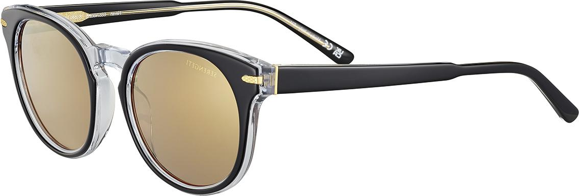 Color_SS574002 - Shiny Black Transparent Layer - Mineral Polarized Drivers Gold Cat 3 to 3