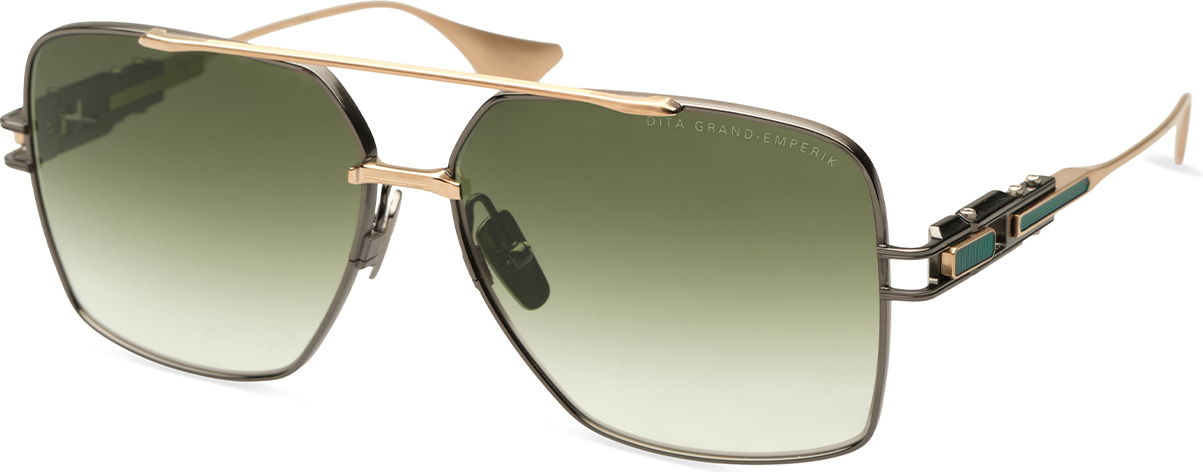 Color_DTS159-A-03 - Black Rhodium - Brushed White Gold - Dark G-15 To Clear Gradient - Gradient