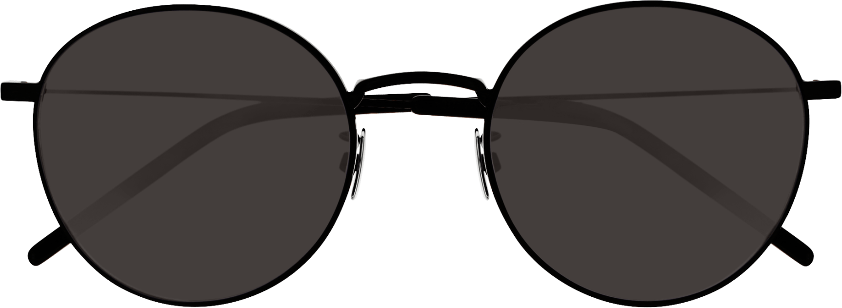 New flat metal round sunglasses Saint Laurent SL250 col. 007 silver mirror, Occhiali