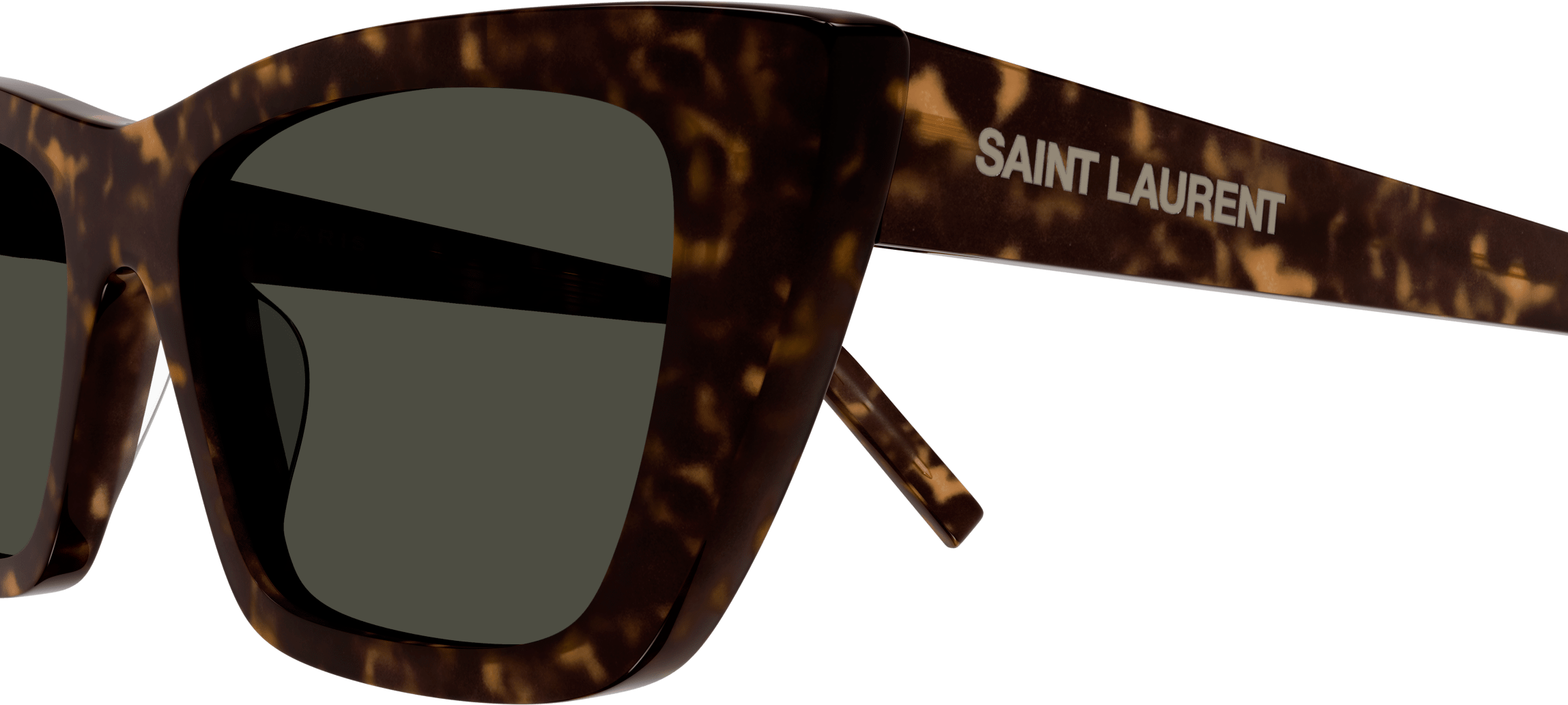 Saint Laurent Mica Tortoiseshell Cat Eye Sunglasses
