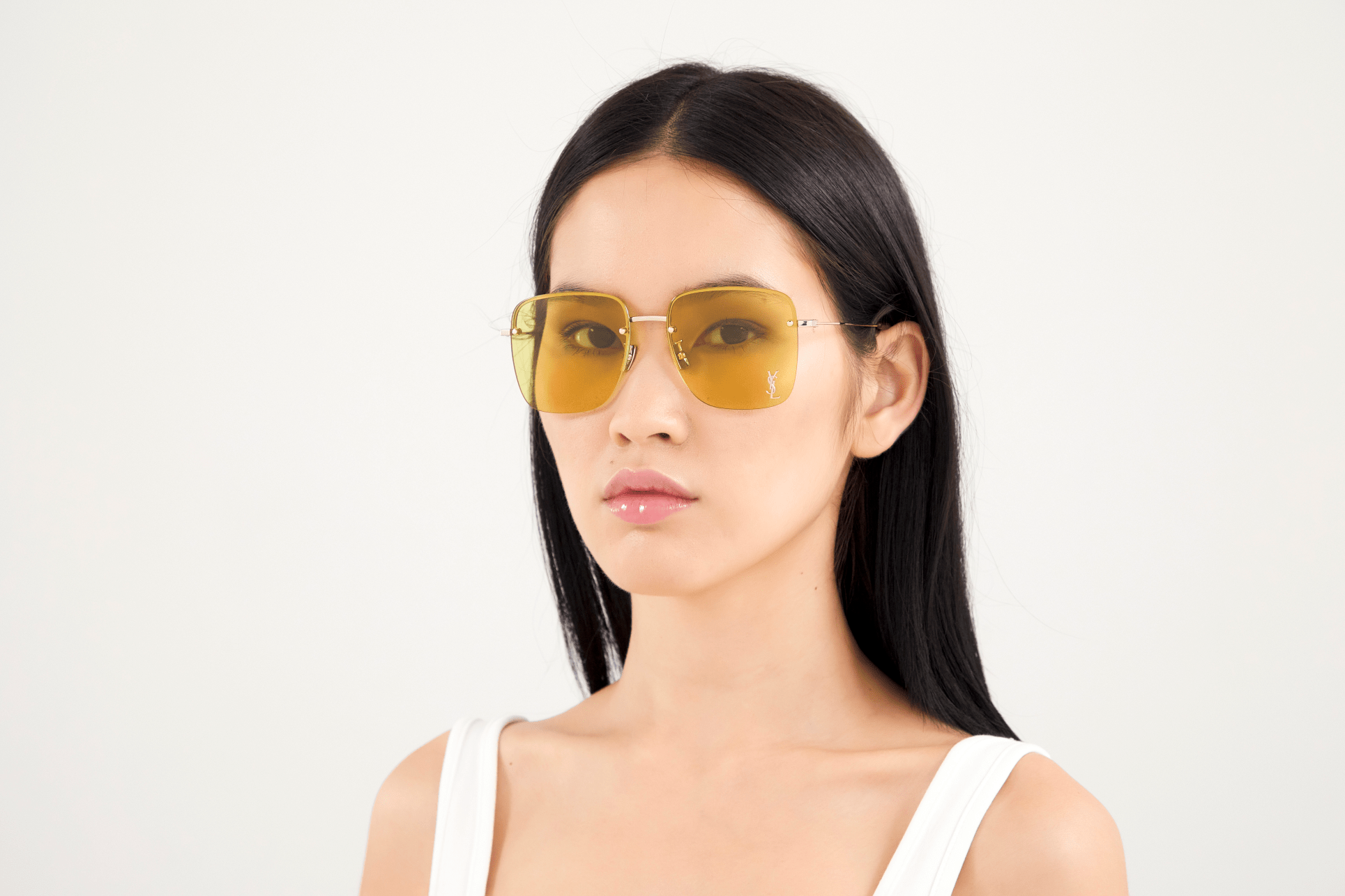 Saint Laurent Sunglasses SL 312 M 004 Gold Orange Yellow Gradient