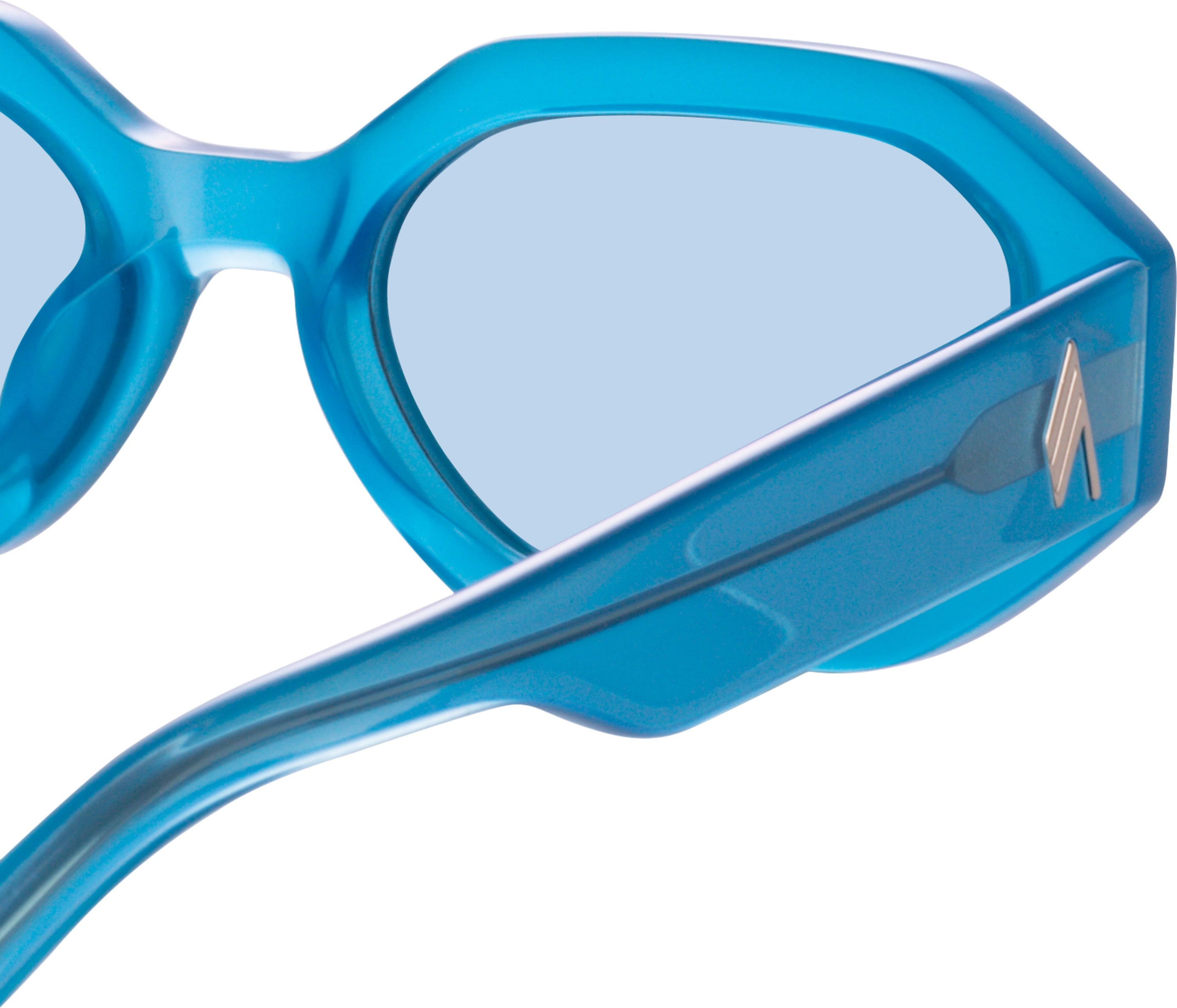 Color_ATTICO14C12SUN - The Attico Irene Angular Sunglasses in Turquoise