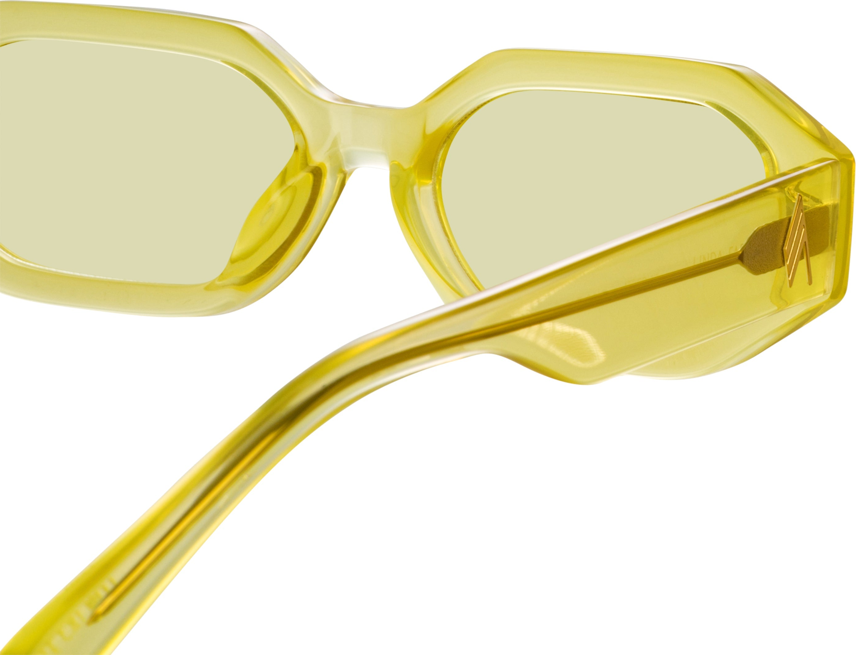 Color_ATTICO14C5SUN - The Attico Irene Angular Sunglasses in Yellow