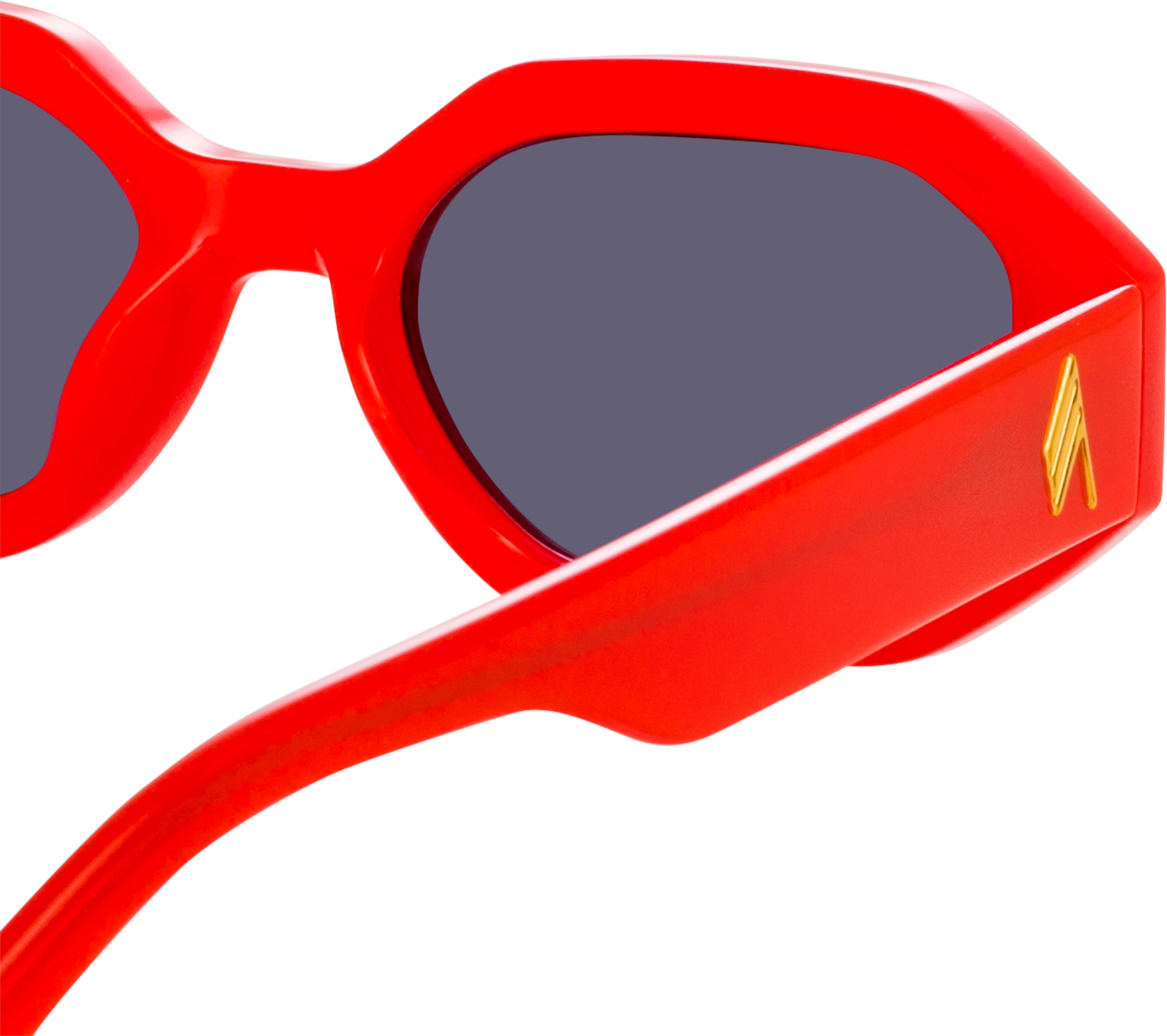 Color_ATTICO14C7SUN - The Attico Irene Angular Sunglasses in Red