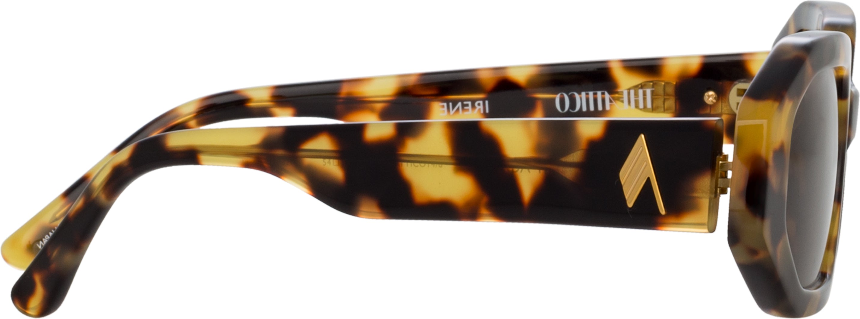 Color_ATTICO14C8SUN - The Attico Irene Angular Sunglasses in Tortoiseshell and Brown