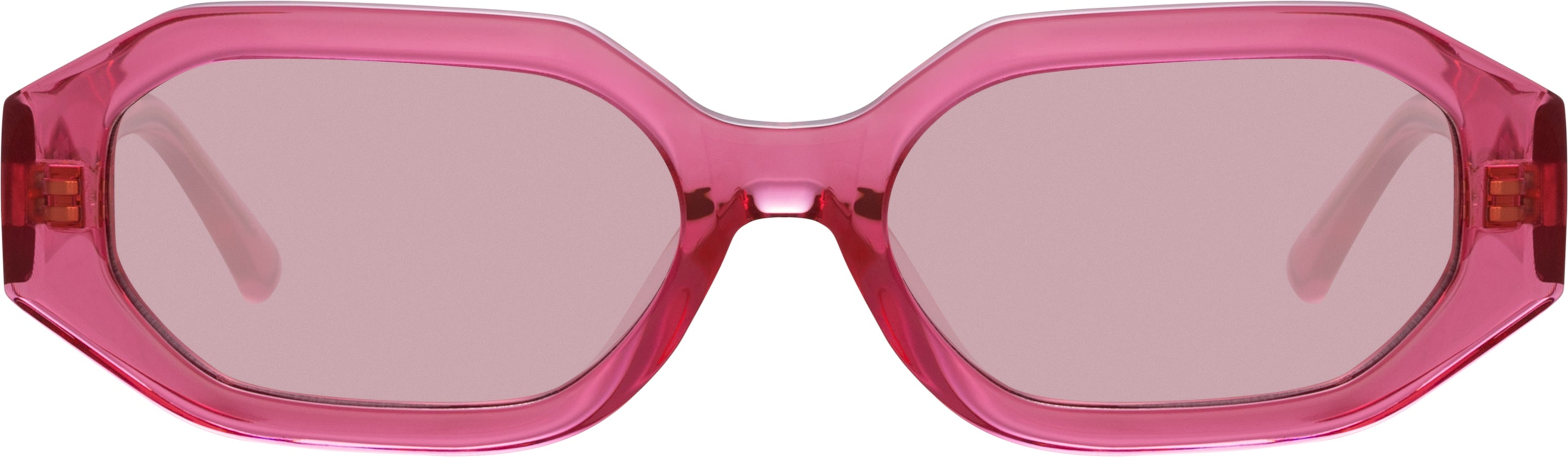 Color_ATTICO14C4SUN - The Attico Irene Angular Sunglasses in Strawberry