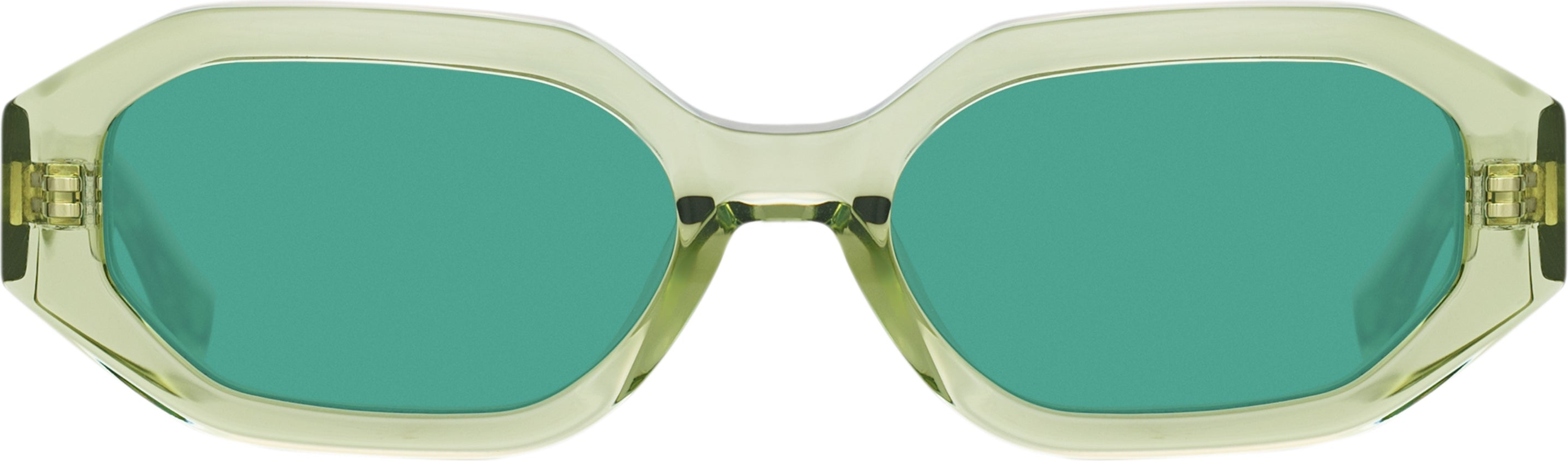 Color_ATTICO14C9SUN - The Attico Irene Angular Sunglasses in Lime