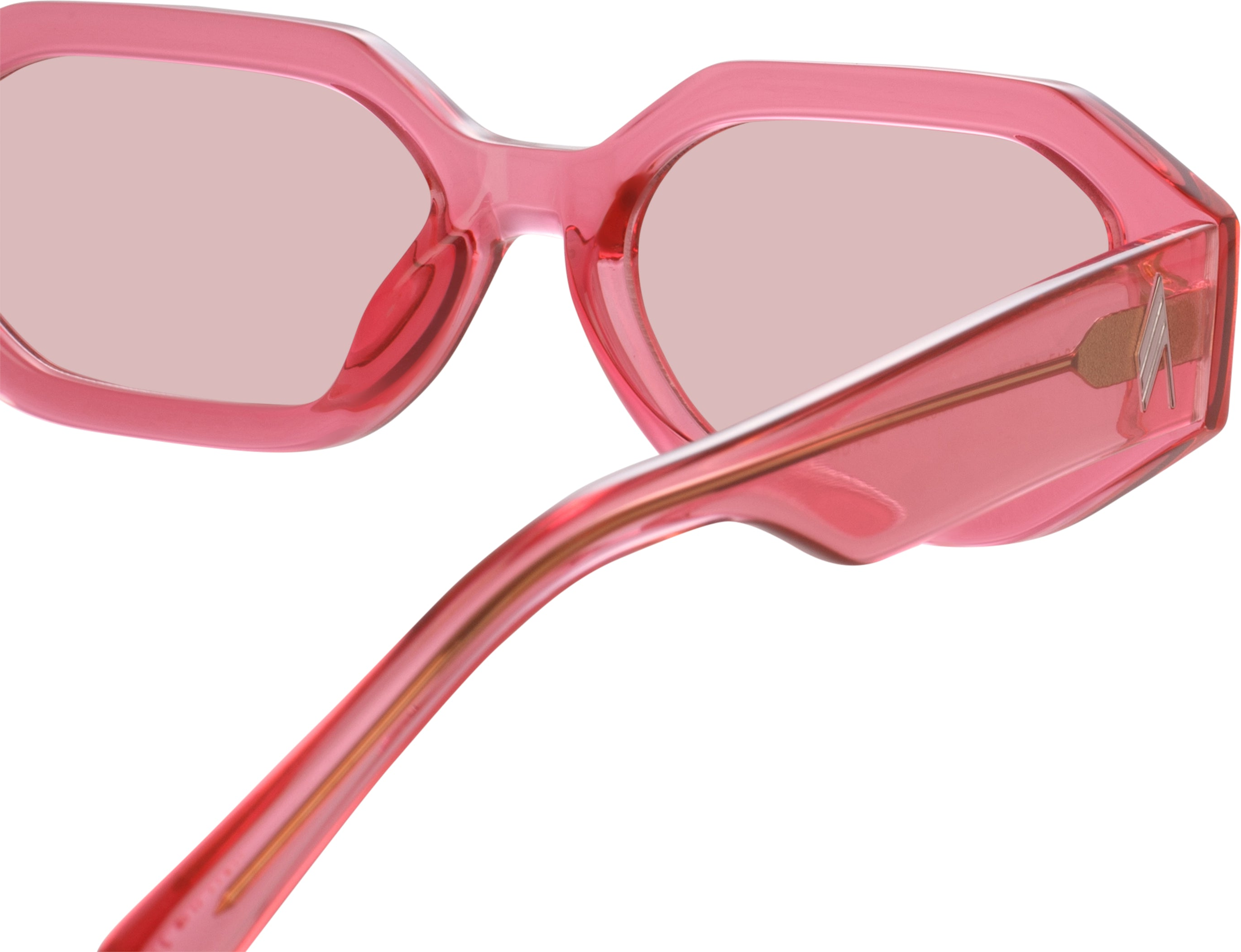 Color_ATTICO14C4SUN - The Attico Irene Angular Sunglasses in Strawberry