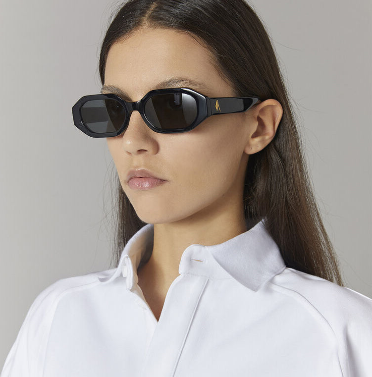 Color_ATTICO14C1SUN - The Attico Irene Angular Sunglasses in Black