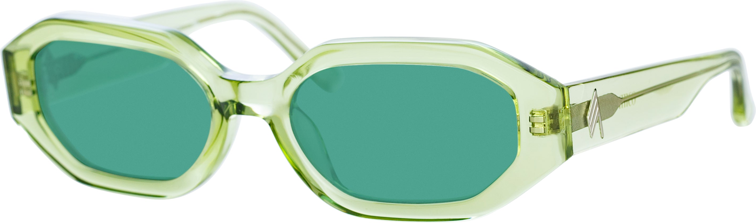 Color_ATTICO14C9SUN - The Attico Irene Angular Sunglasses in Lime