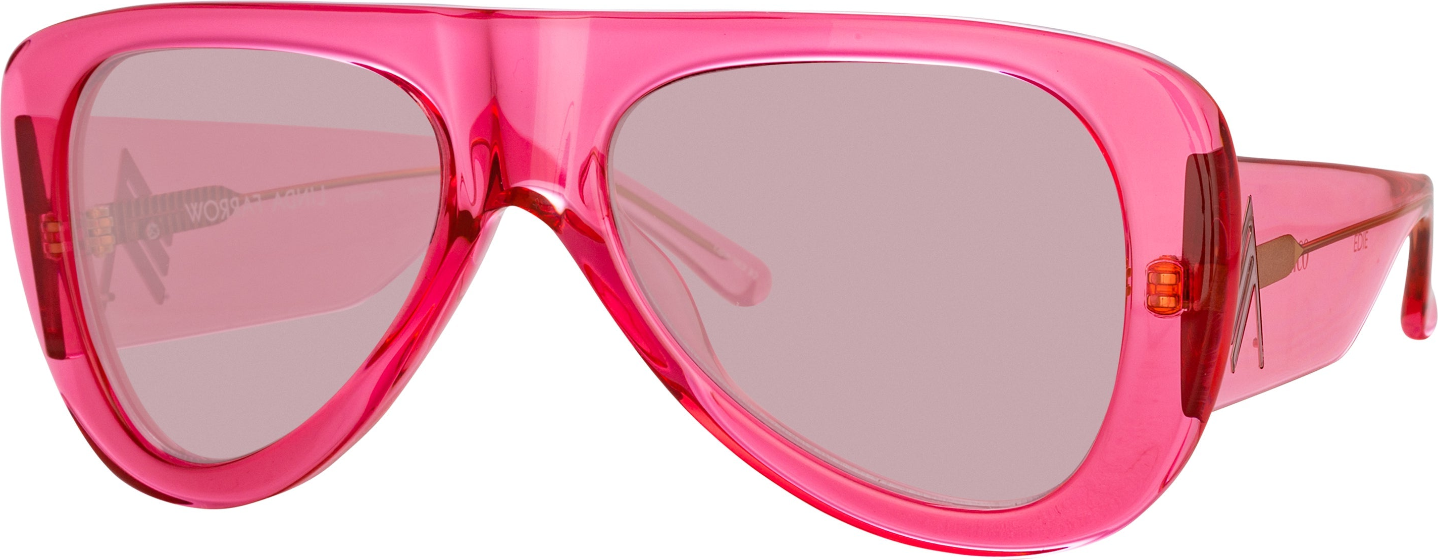 Color_ATTICO20C3SUN - The Attico Edie Aviator Sunglasses in Strawberry