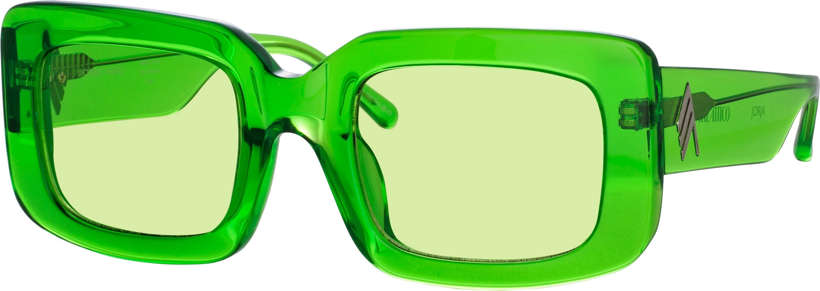Color_ATTICO40C6SUN - The Attico Jorja Rectangular Sunglasses in Green