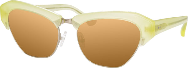 Color_DVN160C2SUN - Dries Van Noten Cat Eye Sunglasses in Citrus