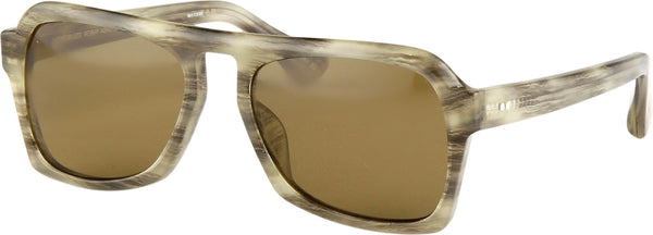 Color_DVN39C11SUN - Dries Van Noten Angular Sunglasses in Grey Horn