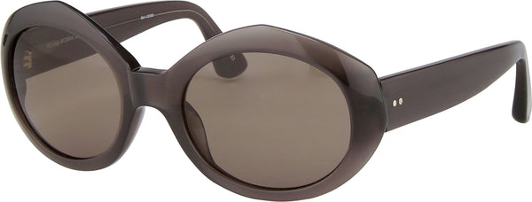 Color_DVN44C6SUN - Dries Van Noten Angular Sunglasses in Mahogany
