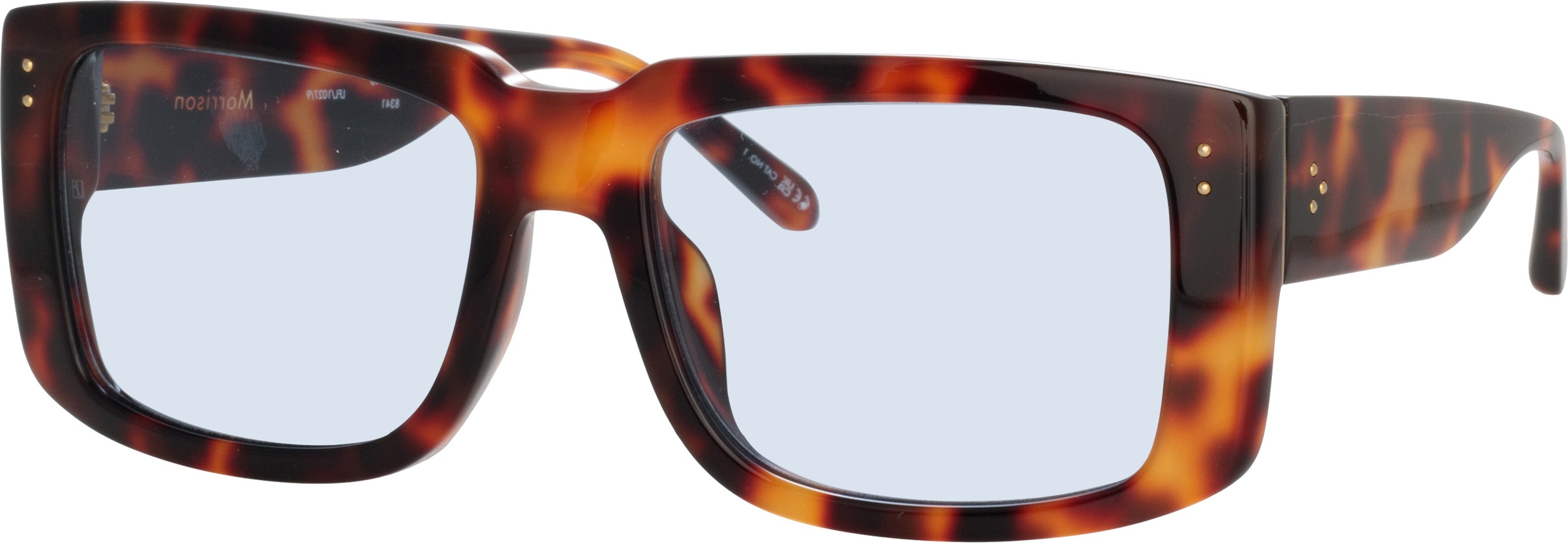 Color_LFL1027C9SUN - Morrison Rectangular Sunglasses in Tortoiseshell and Blue