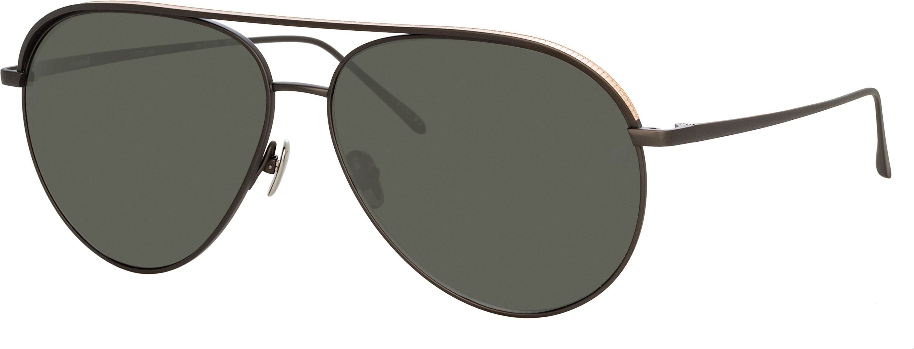 Color_LFL1078C7SUN - Roberts Aviator Sunglasses in Nickel