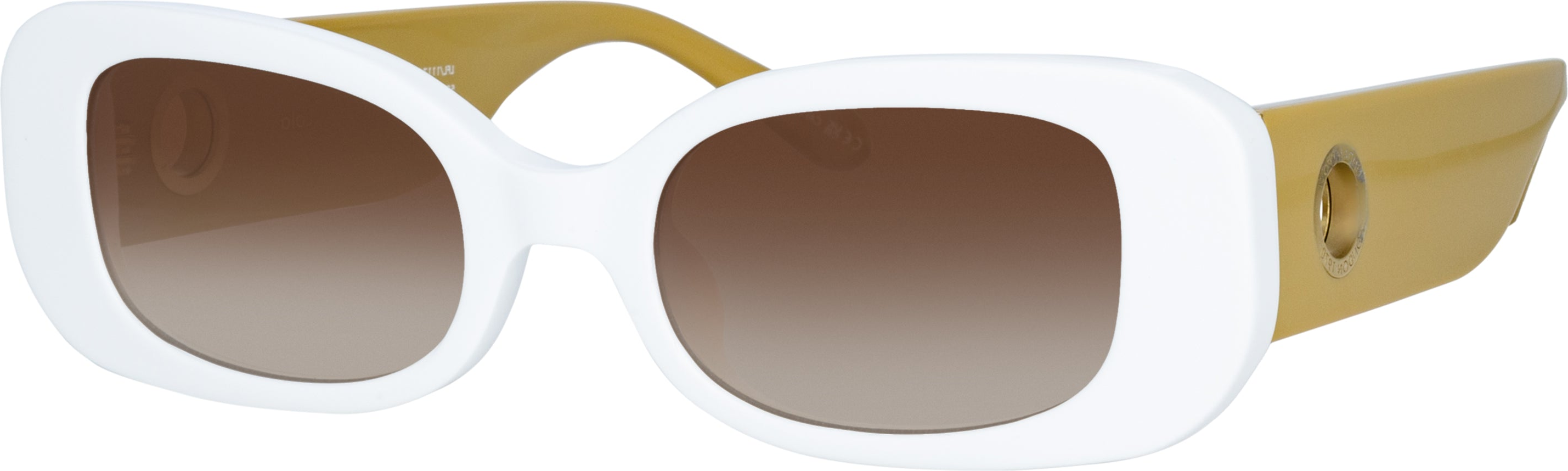 Color_LFL1117C6SUN - Lola Rectangular Sunglasses in White