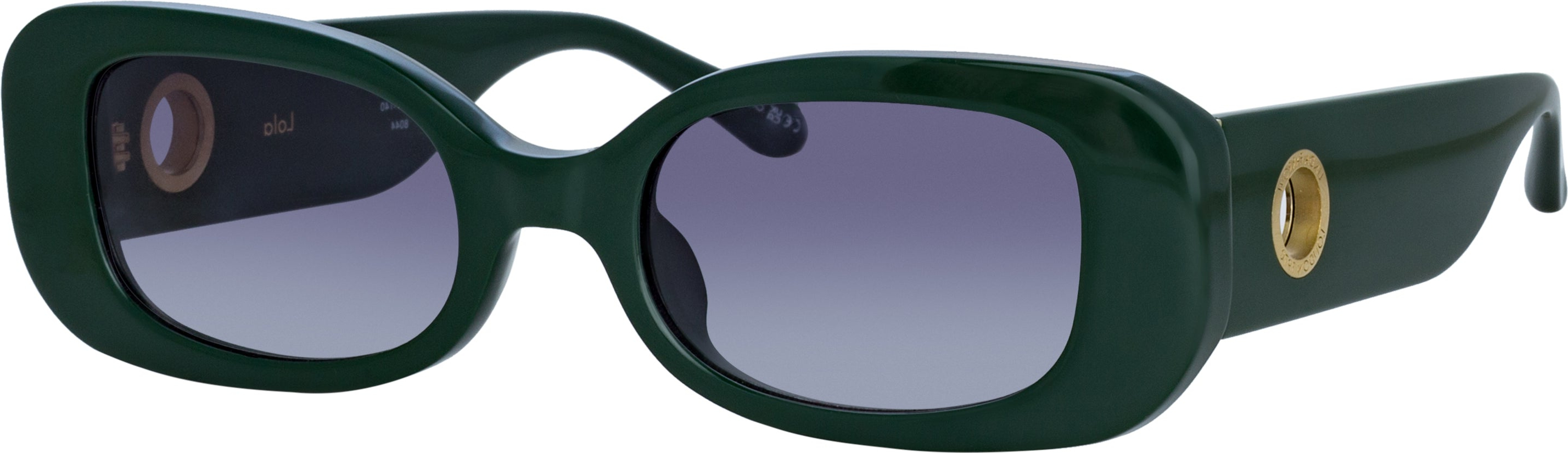 Color_LFL1117C7SUN - Lola Rectangular Sunglasses in Green
