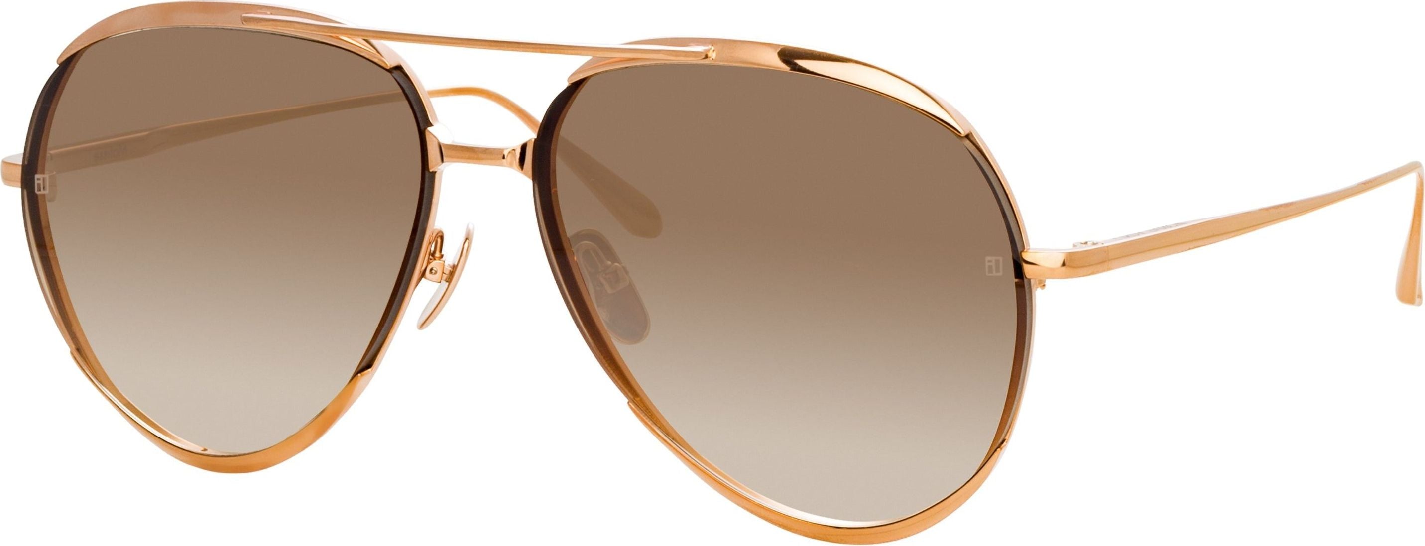 Color_LFL1207C2SUN - Matisse Aviator Sunglasses in Rose Gold
