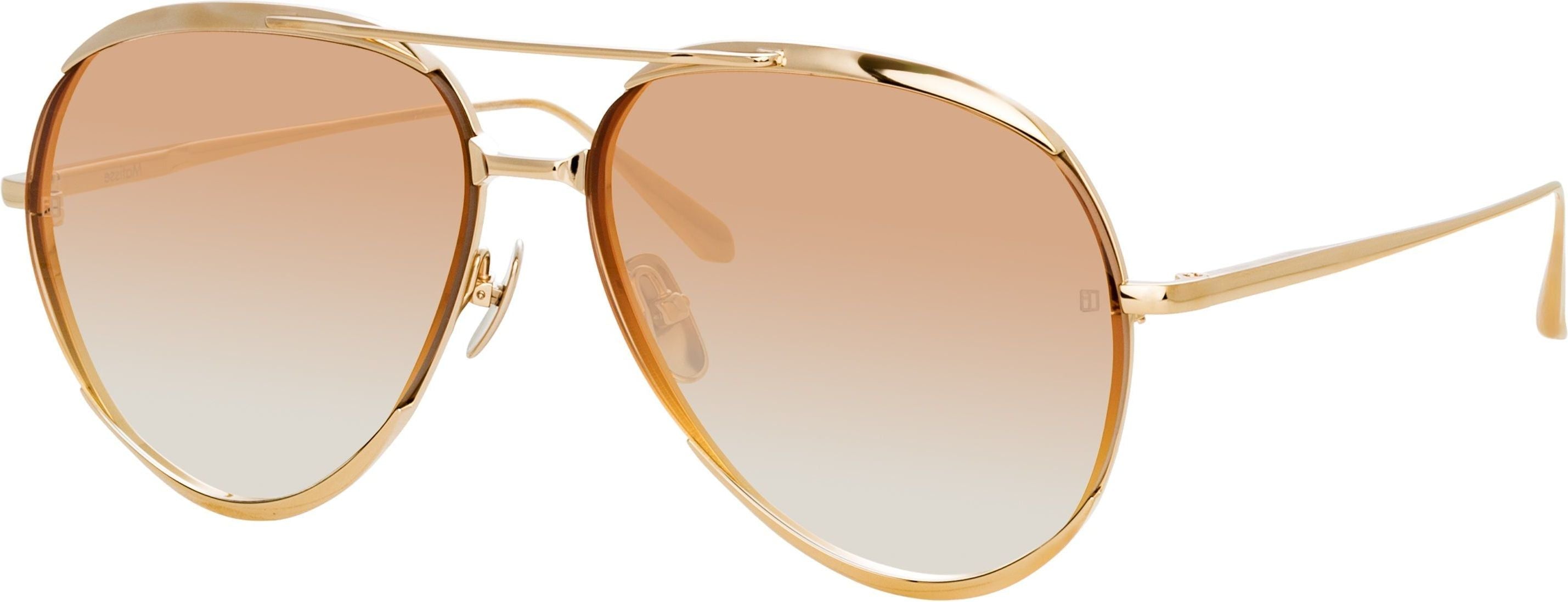 Color_LFL1207C3SUN - Matisse Aviator Sunglasses in Light Gold