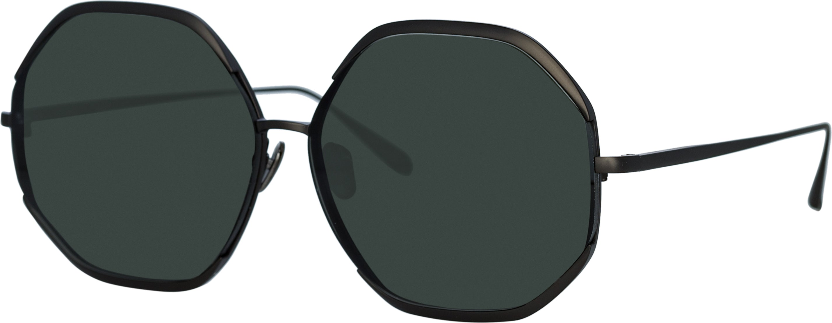 Color_LFL1208C5SUN - Camila Hexagon Sunglasses in Nickel