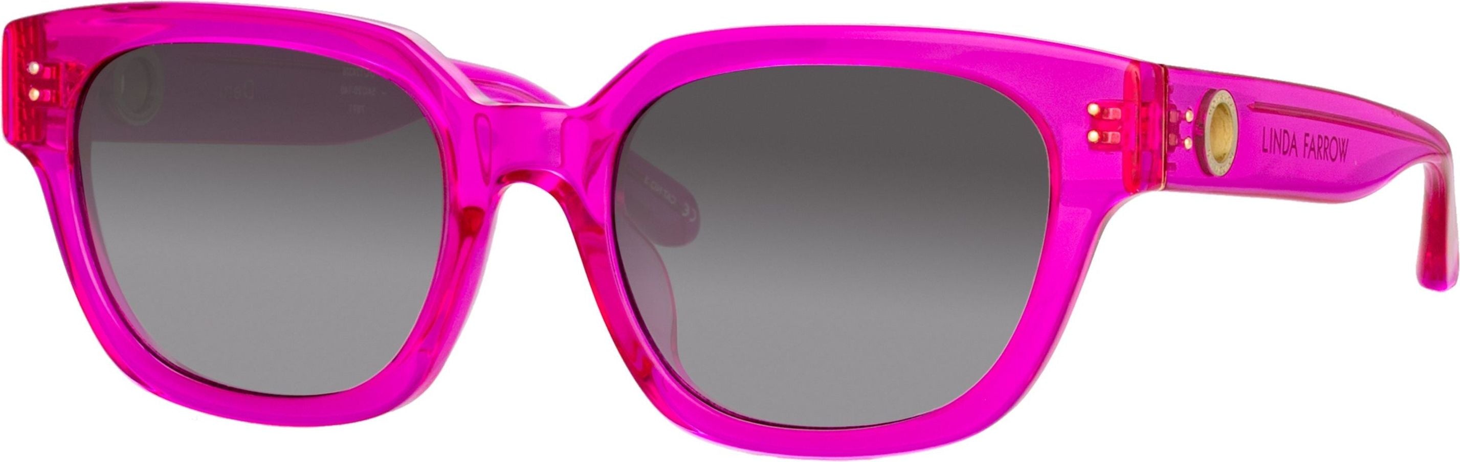 Color_LFL1243C6SUN - Deni D-Frame Sunglasses in Fuchsia