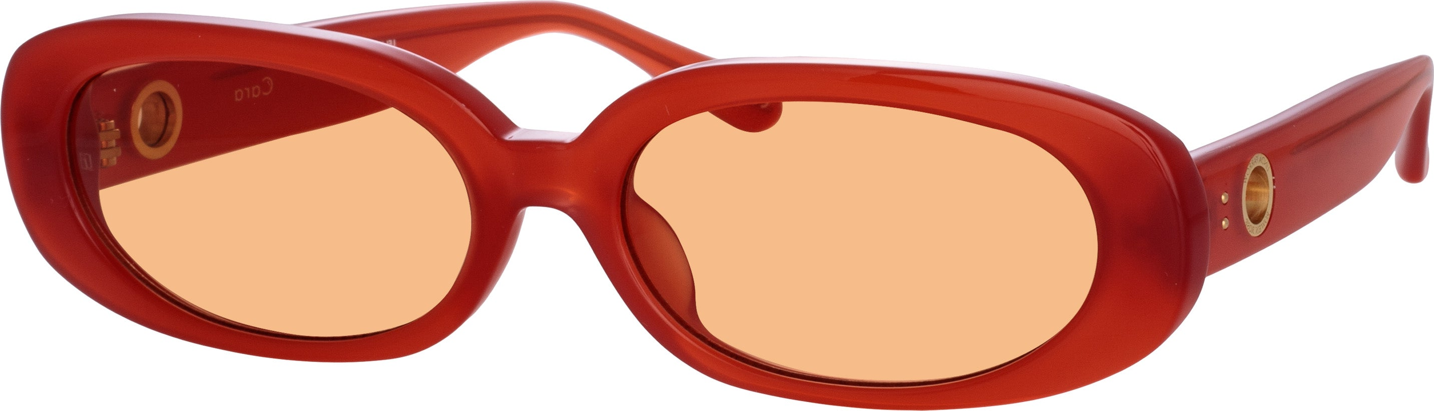 Color_LFL1252C13SUN - Cara Oval Sunglasses in Terracotta