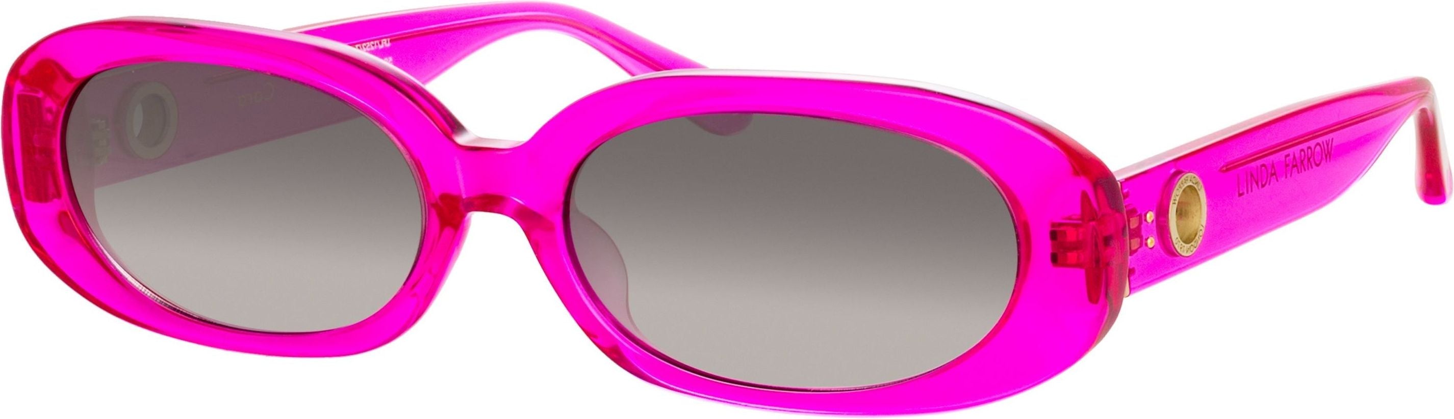 Color_LFL1252C7SUN - Cara Oval Sunglasses in Fuchsia