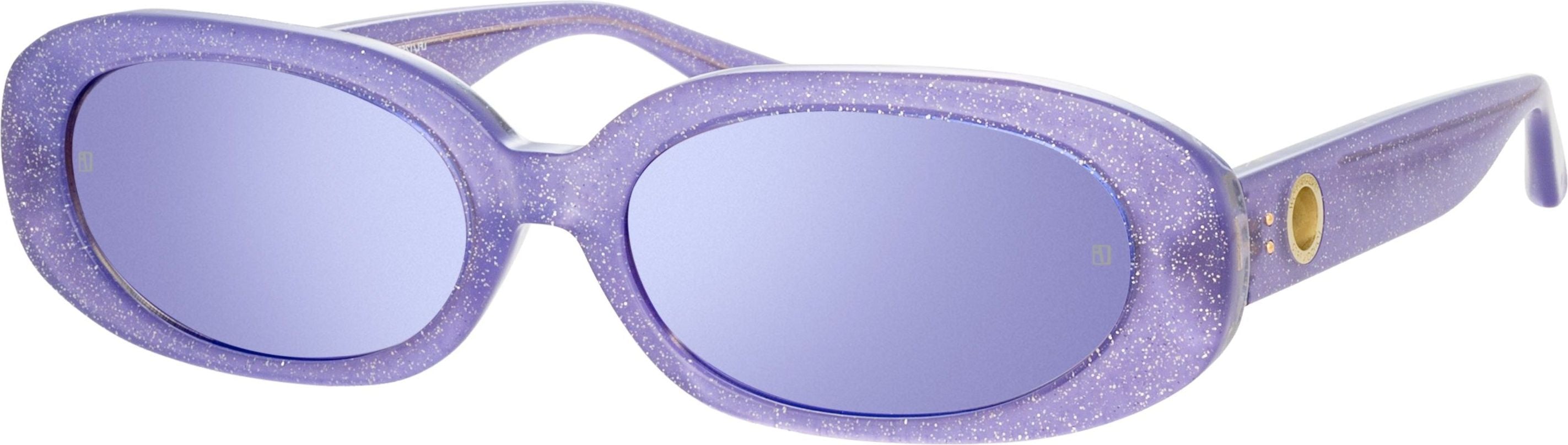 Color_LFL1252C8SUN - Cara Oval Sunglasses in Purple