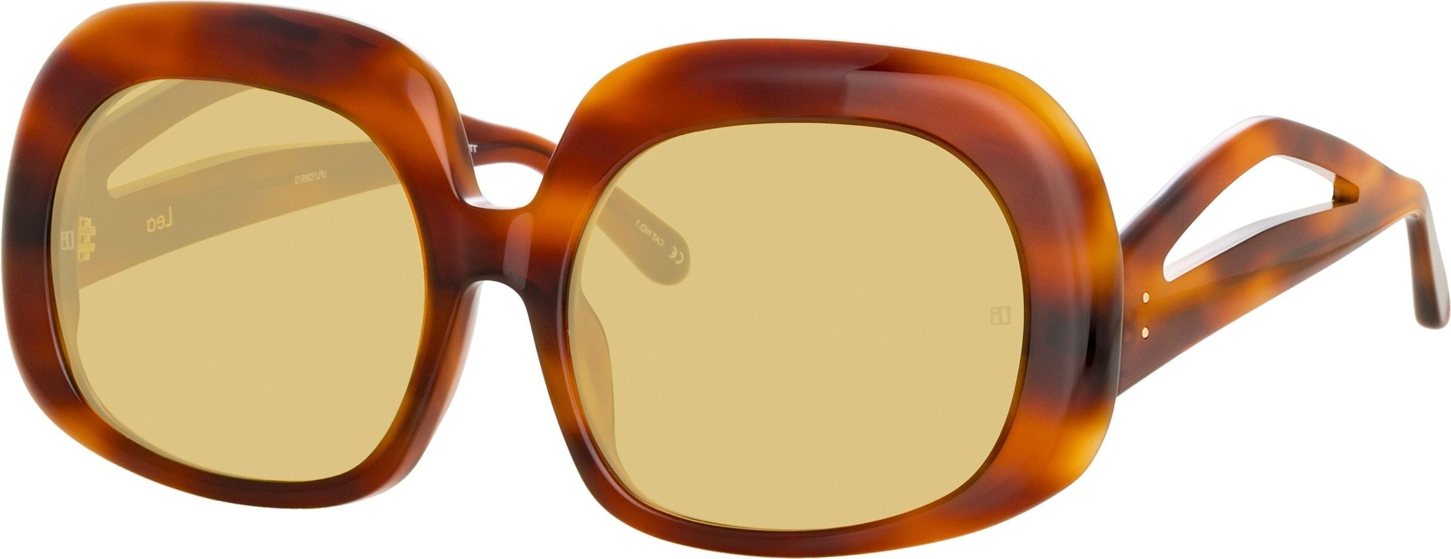 Color_LFL1289C3SUN - Lea Oversized Sunglasses in Horn