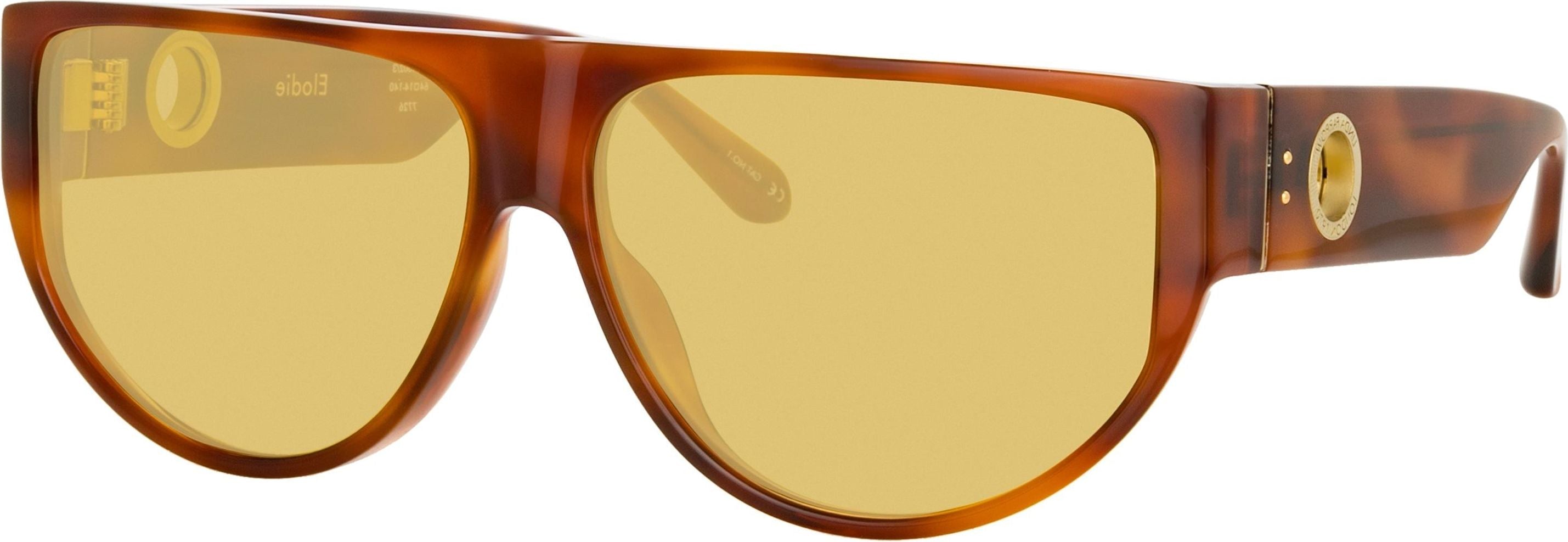 Color_LFL1302C3SUN - Elodie Flat Top Sunglasses in Horn