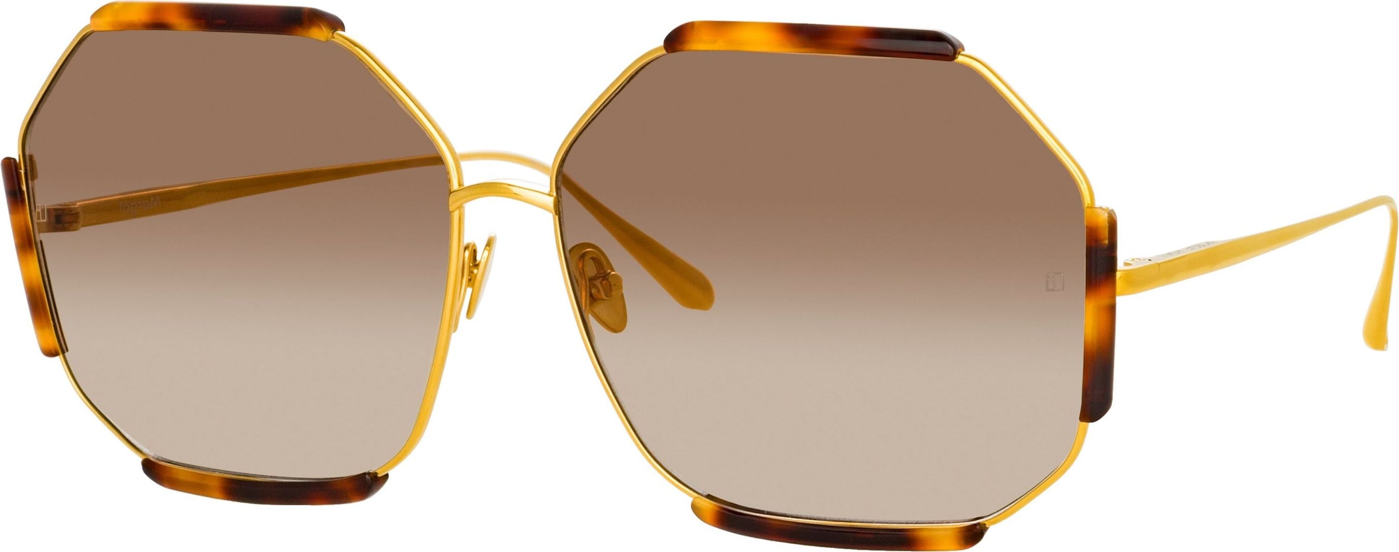 Color_LFL1308C2SUN - Margot Hexagon Sunglasses in Tortoiseshell