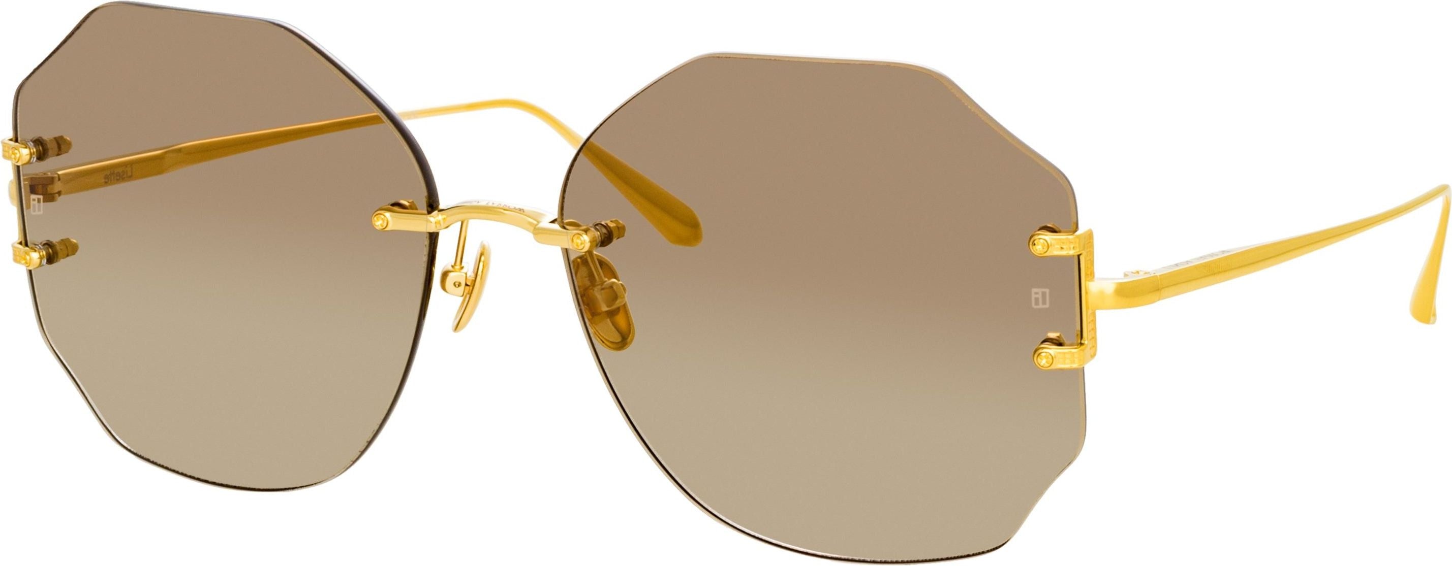 Color_LFL1314C2SUN - Lisette Oversized Sunglasses in Yellow Gold