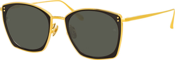 Color_LFL1338C4SUN - Milo Square Sunglasses in Yellow Gold