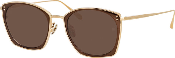 Color_LFL1338C5SUN - Men's Milo Square Sunglasses in Light Gold