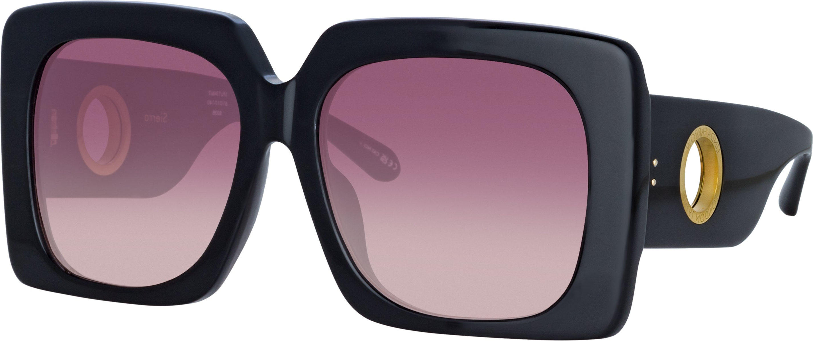 Color_LFL1346C2SUN - Sierra Oversized Sunglasses in Black and Wine Lenses