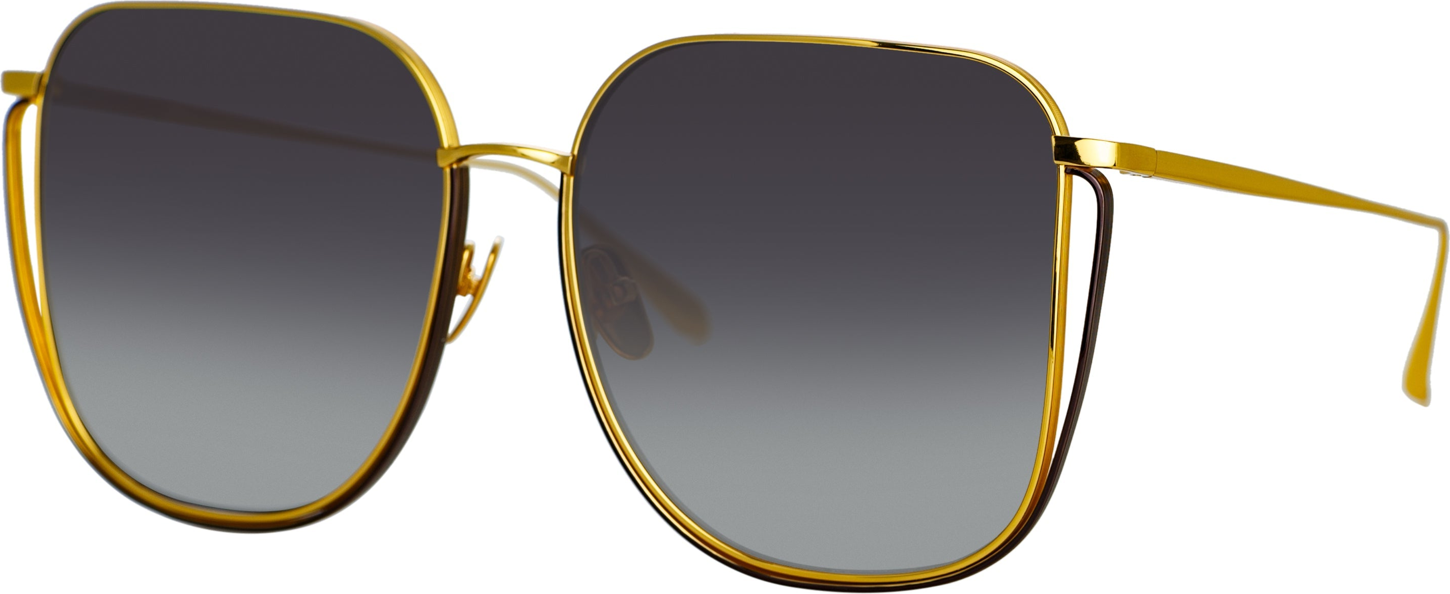 Color_LFL1347C1SUN - Camry Oversized Sunglasses in Yellow Gold