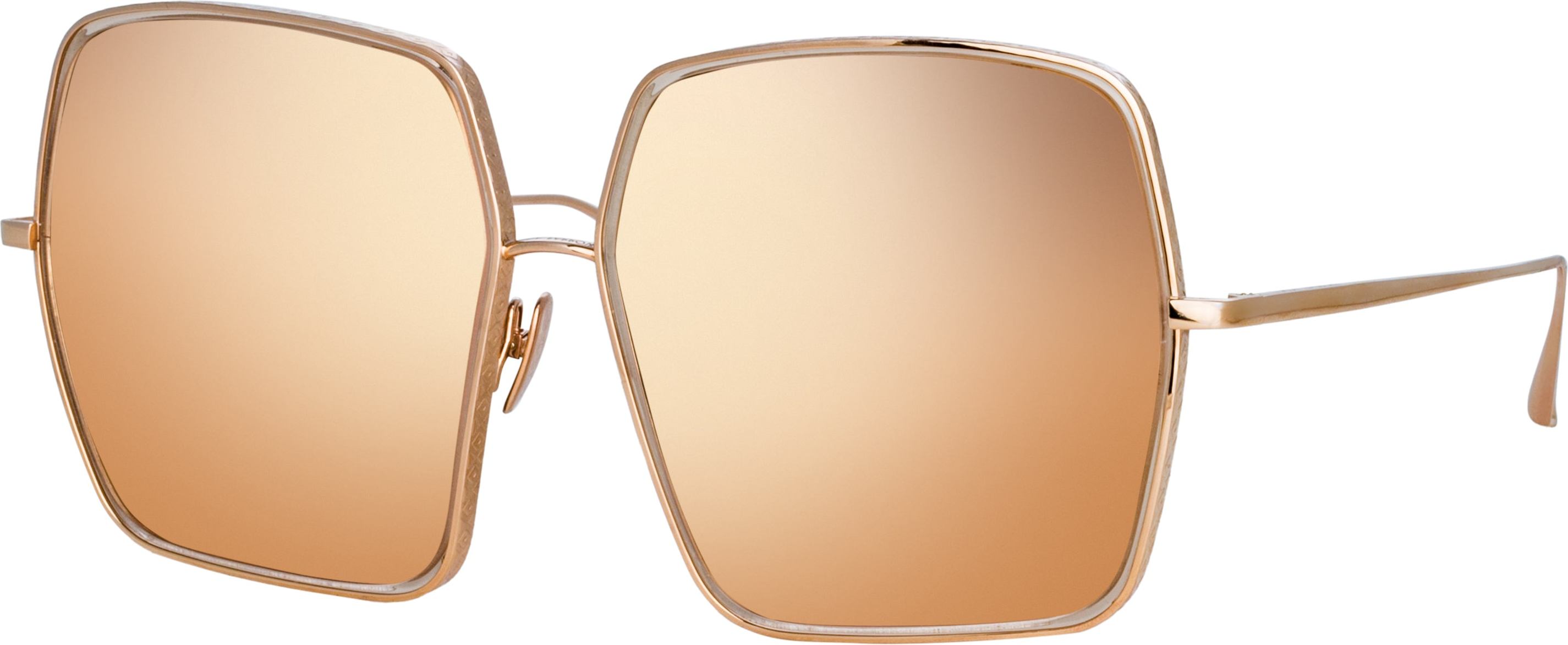 Color_LFL1349C4SUN - Camaro Oversized Sunglasses in Rose Gold