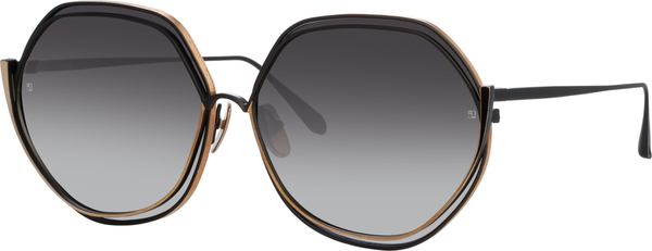 Color_LFL1355C1SUN - Aspen Hexagon Sunglasses in Nickel