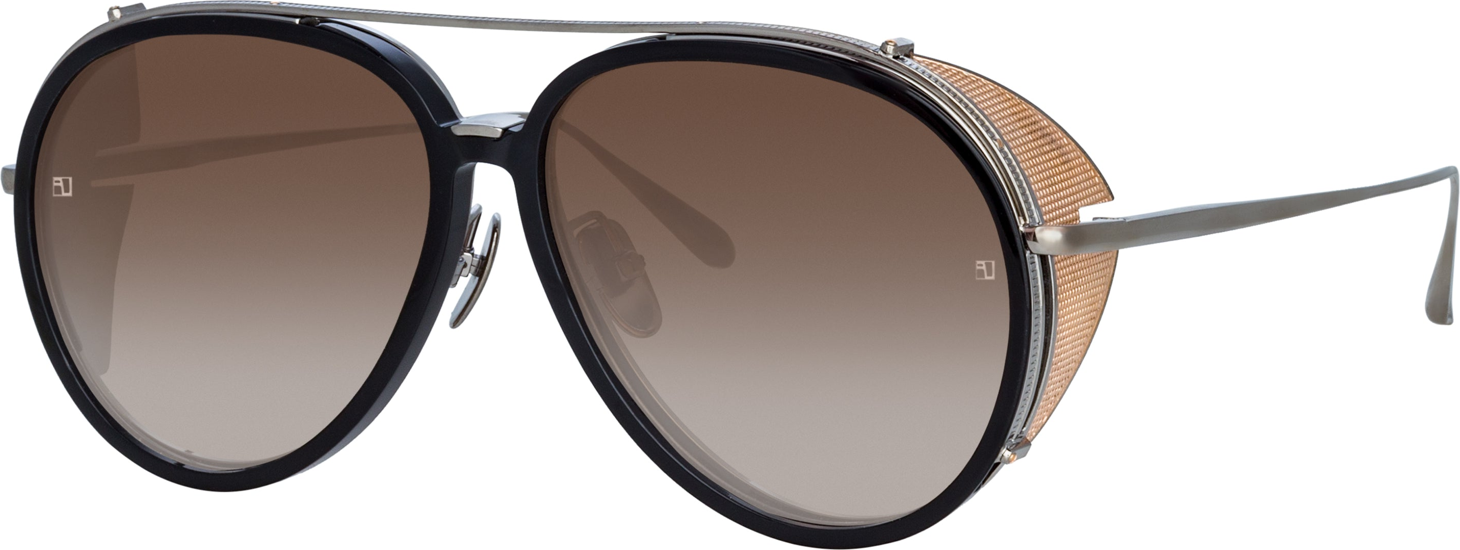 Color_LFL1358C3SUN - Maverick Aviator Sunglasses in White Gold